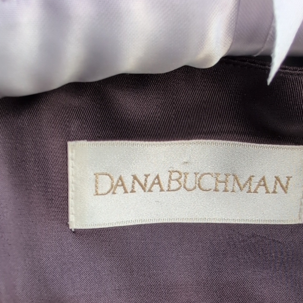 Dana Buchman Silk Blue & Silver Vest, Size 10 - Picture 2 of 5